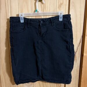 Old Navy Black Denim Skirt